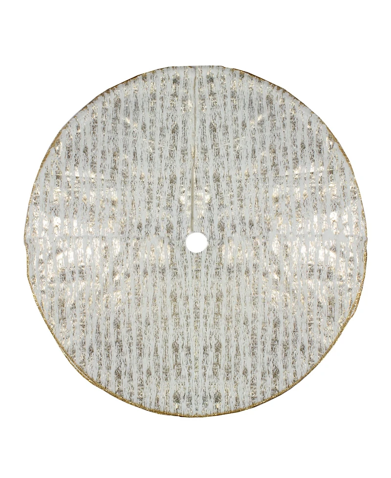 Northlight Wood Grain Pattern Christmas Tree Skirt, 48"