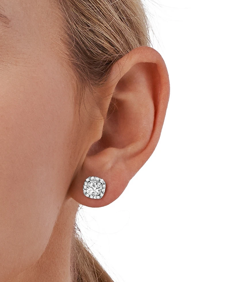 Michael Kors Cushion Cut Halo Stud Earrings