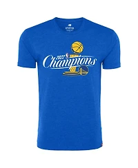 Men's Sportiqe Royal Golden State Warriors 2022 Nba Finals Champions Official Logo Davis T-shirt
