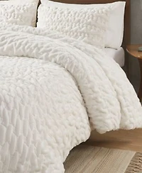 Madison Park Blair Ruched Faux Fur Comforter Sets