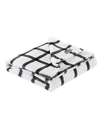 Eddie Bauer Plaid Faux Fur 2-Pc. Throw, 50" x 60" & Decorative Pillow, 20" x 20" Set
