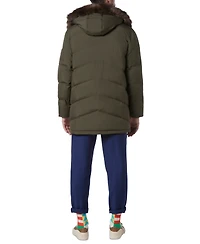 Marc New York Men's Tremont Down Parka with Faux Fur Trimmed Removable Hood