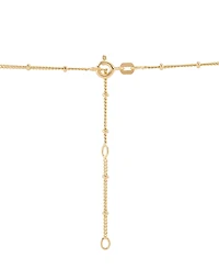 Lab-Grown Emerald (1/4 ct. t.w.) & Lab-Grown White Sapphire (1/3 ct. t.w.) Cross Pendant Necklace in 14k Gold-Plated Sterling Silver, 16" + 2" extende