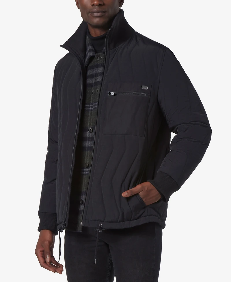 Marc New York Men's Floyd Zig-Zag Quilted Blouson Jacket