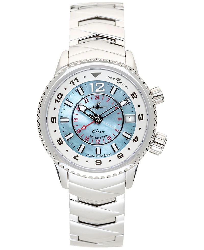 Abingdon Co. Women's Elise Stainless Steel Bracelet Watch 33mm