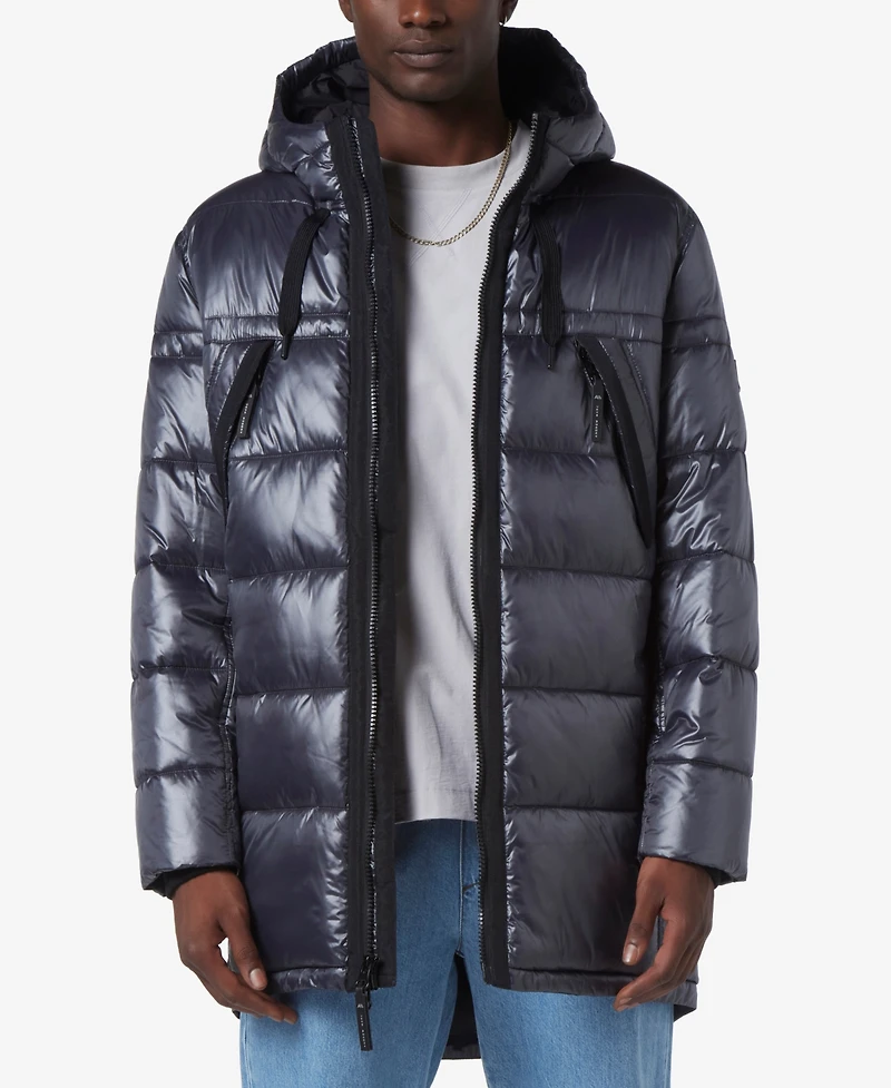 Marc New York Men's Barreto Super Wet Cire Parka with Grossgrain Trim