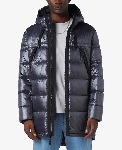 Marc New York Men's Barreto Super Wet Cire Parka with Grossgrain Trim