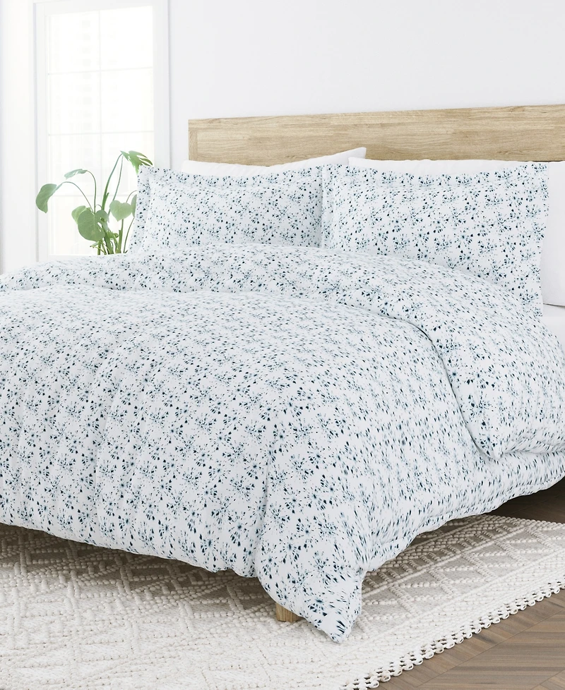Kaycie Gray Star 3-Pc. Duvet Cover Set, Full/Queen
