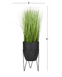 Contemporary Tall Wheatgrass Artificial Plant, 21.4"