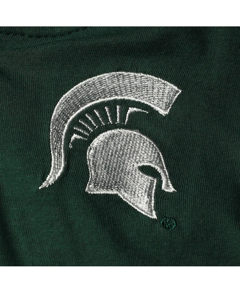 Toddler Boys Colosseum Green and Heathered Gray Michigan State Spartans Poppies Hoodie Sweatpants Set