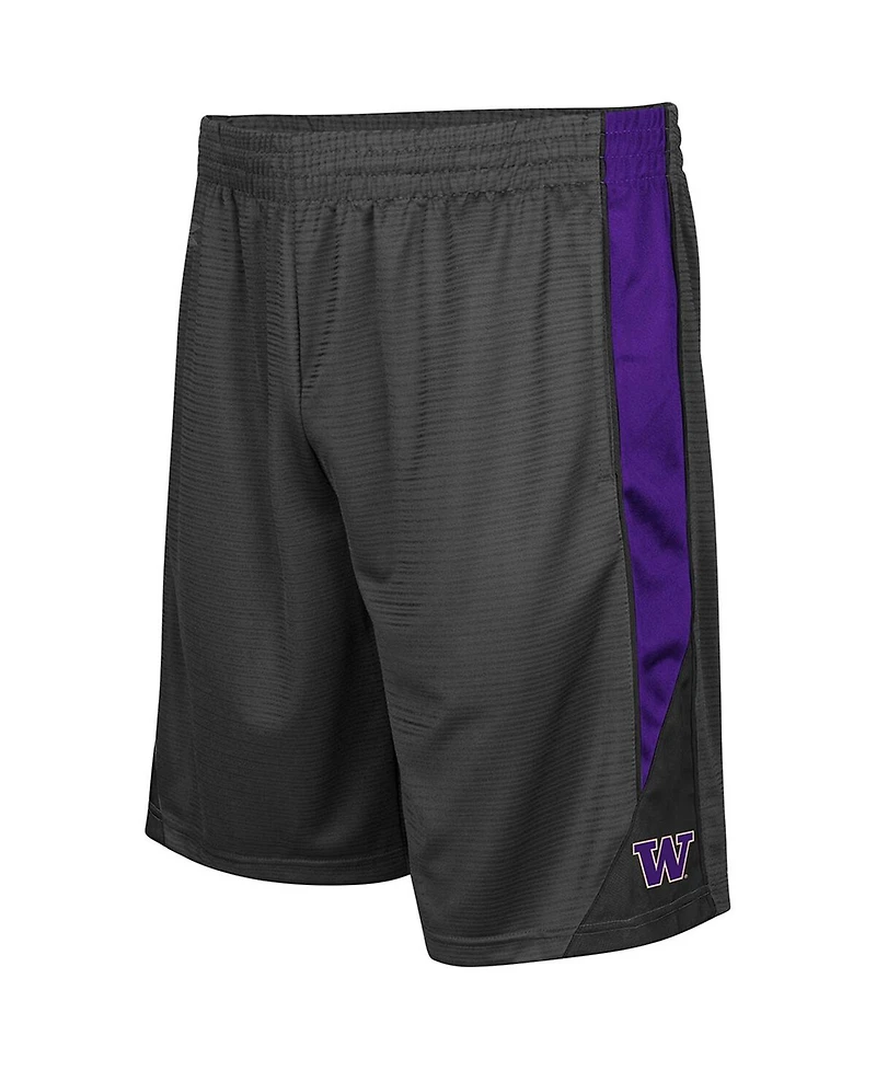 Men's Colosseum Charcoal Washington Huskies Turnover Shorts