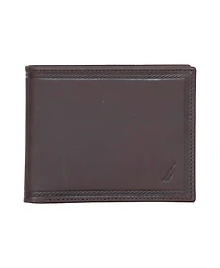 Nautica Men's Credit Card Bifold Leather Wallet