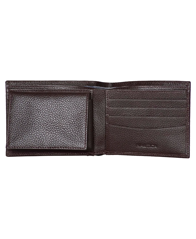 Nautica Men's Bifold Leather Wallet