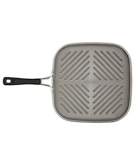 Rachael Ray Cook + Create Hard Anodized Nonstick Deep Grill Pan, 11"