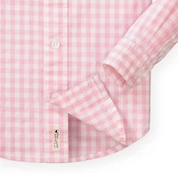 Hope & Henry Baby Boys Stretch Poplin Long Sleeve Button Down Shirt