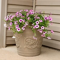 Indoor/Outdoor Patio, Garden, or Porch Weather-Resistant Double-Walled Arabella Flower Pot Planter