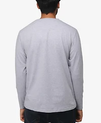 X-Ray Men's Soft Stretch V-Neck Long Sleeve T-shirt