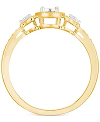Diamond Promise Ring (1/10 ct. t.w.) 14k Gold-Plated Sterling Silver