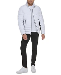 Kenneth Cole Men's Mixed Quilted Puffer Jacket