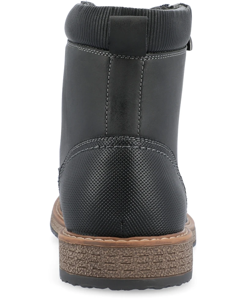 Vance Co. Men's Metcalf Tru Comfort Foam Lace-Up Round Toe Ankle Boot