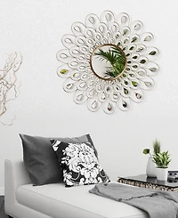 Empire Art Direct 'Flower Burst' Bling Round Wall Mirror, 36" x 36"