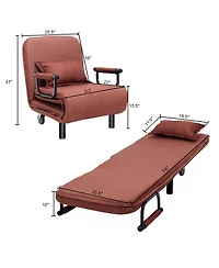 Folding Sofa Bed Sleeper Convertible Armchair Leisure