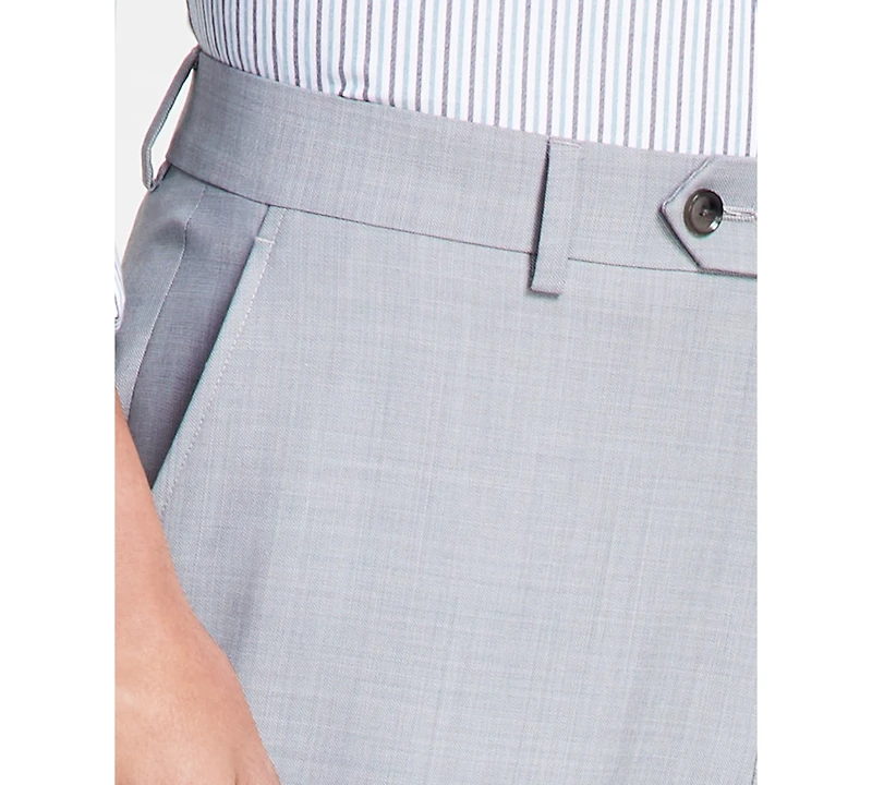 Bar Iii Men's Slim-Fit Wool Sharkskin Suit Pants, Created for Macy's