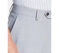 Bar Iii Men's Slim-Fit Wool Sharkskin Suit Pants, Created for Macy's