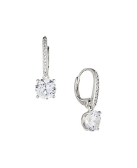 Eliot Danori Rhodium Plated Leverback Earrings, Created for Macy's