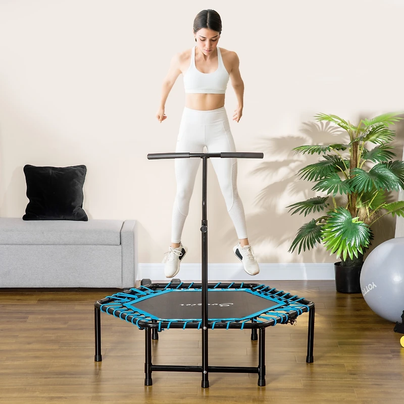 Soozier 48" Foldable Trampoline Outdoor Bungee Exercise Fitness Jumper