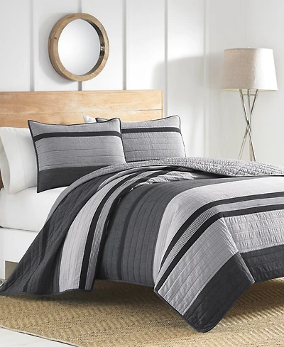 Closeout! Nautica Vessey Cotton Reversible Quilt, Twin