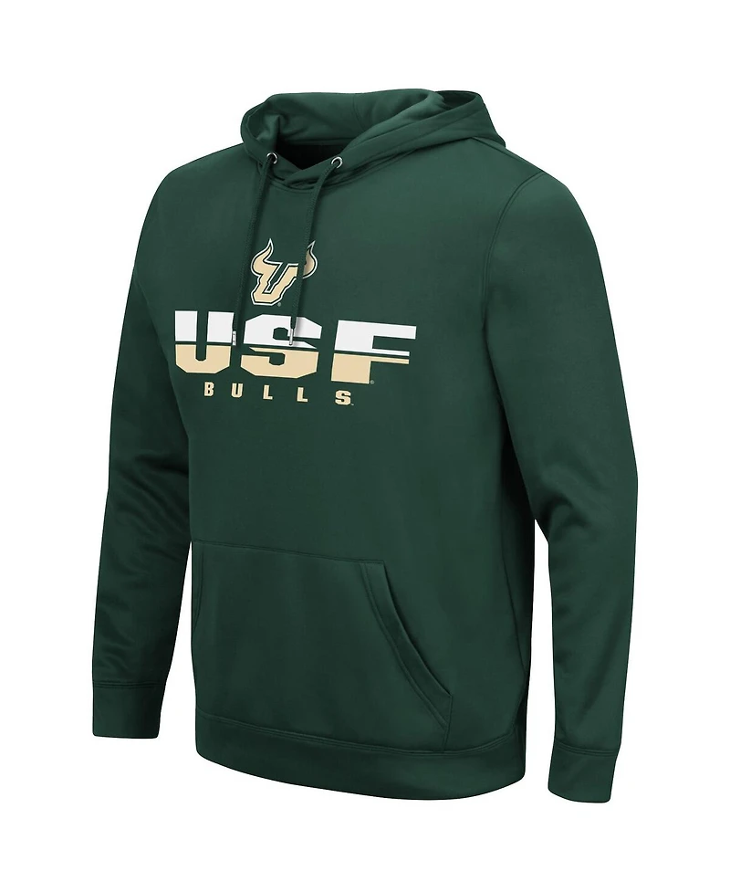 Men's Colosseum Green South Florida Bulls Lantern Pullover Hoodie