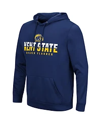 Men's Colosseum Navy Kent State Golden Flashes Lantern Pullover Hoodie