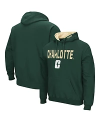 Men's Colosseum Charlotte 49ers Arch and Logo Pullover Hoodie