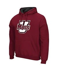 Colosseum Men's UMass Minutemen Arch and Logo Pullover Hoodie