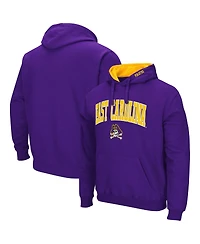 Men's Ecu Pirates Arch and Logo Pullover Hoodie