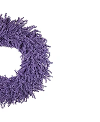 Lavender Artificial Floral Spring Wreath 28" Unlit