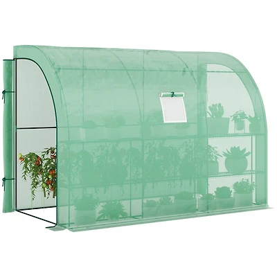 Outsunny 10' x 5' x 7' Plant house Garden Nursery with Windows