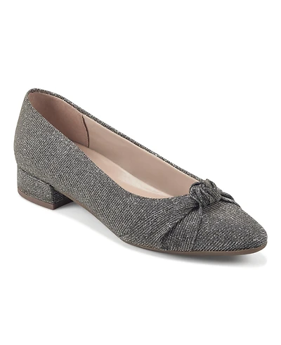Easy Spirit Women's Eflex Caster Slip-on Block Heel Dress Pumps
