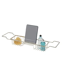 iDesign Everett Adjustable Over Bathtub Caddy, Bath Tray