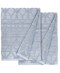 Linum Home Alev Jacquard 2 Piece Turkish Cotton Bath Towel Set