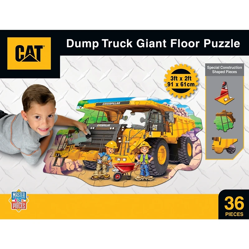 MasterPieces Cat - Dump Truck 36 Piece Floor Jigsaw Puzzle for Kids