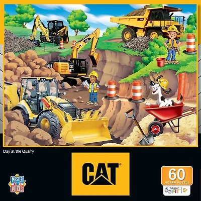 Masterpieces Cat - Day at the Quarry 60 Piece Jigsaw Puzzle for kids