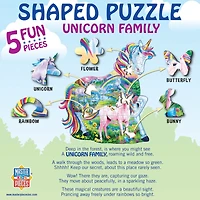 Masterpieces Unicorn Family - 100 Piece Shaped Jigsaw Puzzle