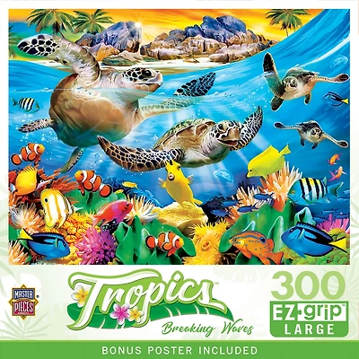 Masterpieces Tropics - Breaking Waves 300 Piece Ez Grip Jigsaw Puzzle