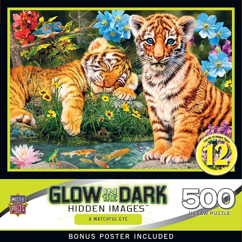 MasterPieces Hidden Images - A Watchful Eye 500 Piece Jigsaw Puzzle