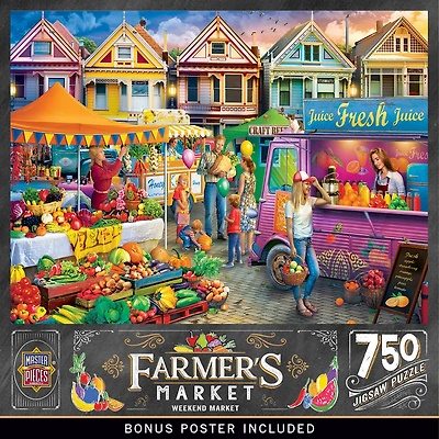 Masterpieces Farmer's Market - Weekend Market 750 Piece Jigsaw Puzzle