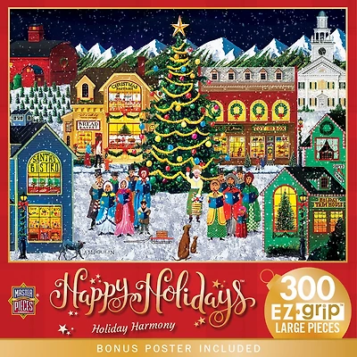 MasterPieces Happy Holidays - Holiday Harmony 300 Piece Ez Grip Puzzle