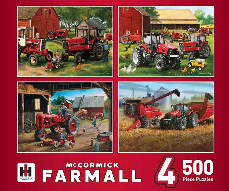 MasterPieces 500 Piece Jigsaw Puzzle for Adults - Farmall 4-Pack
