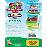 MasterPieces Officially Licensed Old MacDonald Matching Game for Kids